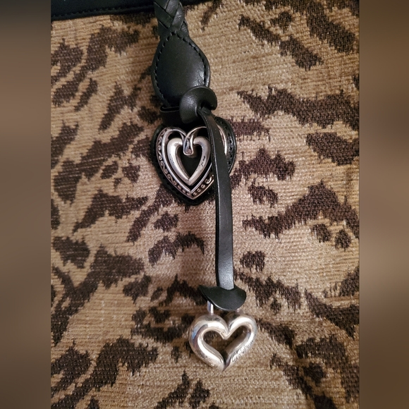 Vintage Brighton Tapestry Animal Print Large purse Satchel - Picture 3 of 9